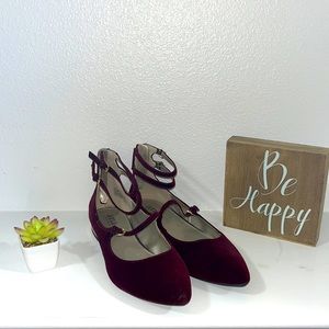 Maroon Velvet A.N.A flats